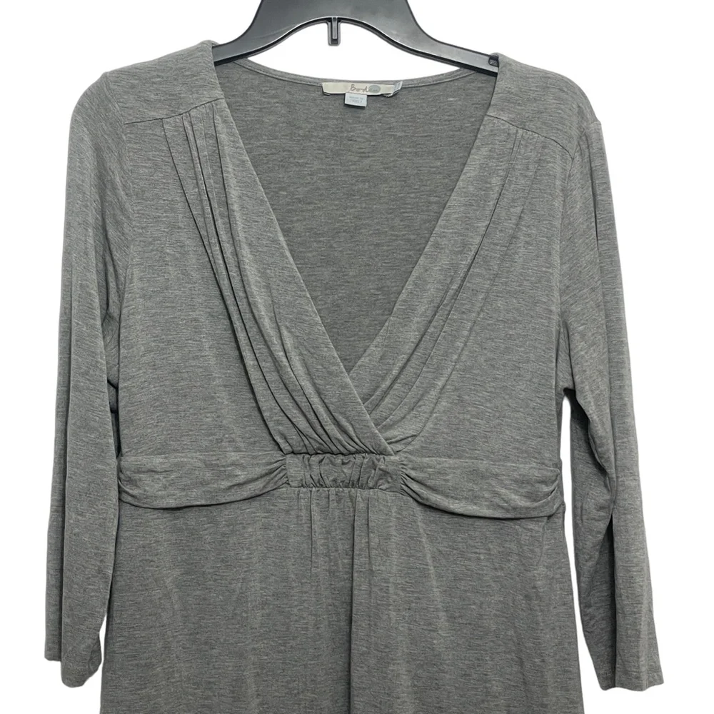 Boden 12R Gray Baby‎ Doll Tunic Top Womens